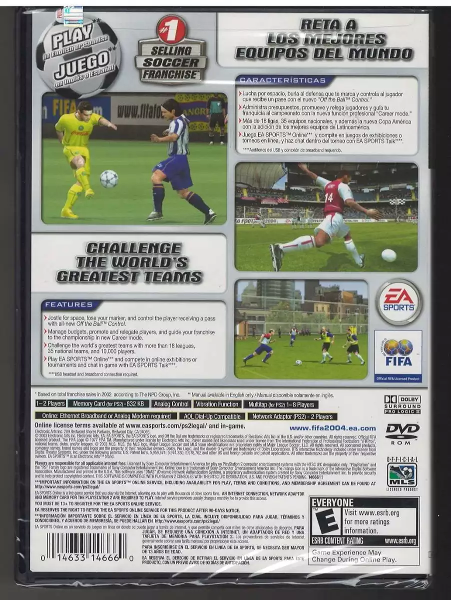 FIFA Football 2004, FIFA Soccer 2004