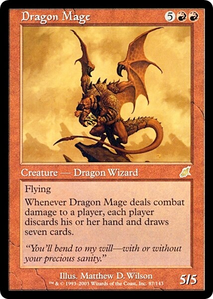 DRAGON MAGE x1 mtg NM Scourge 1 Rare