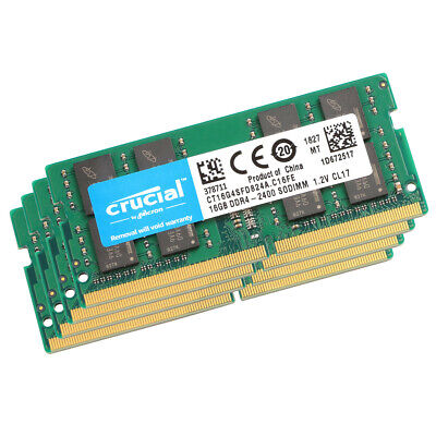 Crucial CT16G4SFD824A 16GB DDR4 2400MHz Laptop Memory 260-Pin SODIMM RAM LOT