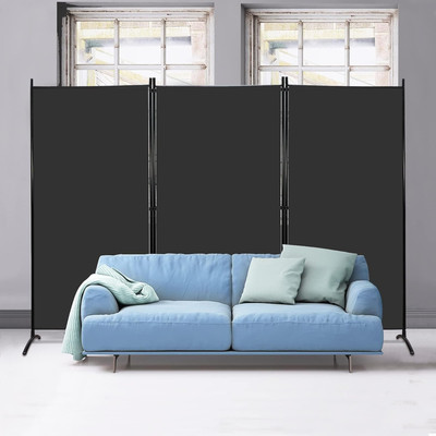 Partition Room Dividers 3 Panel Folding Privacy Screens 6 Ft Tall Portable Offic