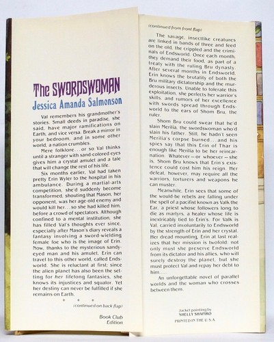 Jessica Amanda Salmonson: THE SWORDSWOMAN — TOR 1st hardcover— (BCE) (May, 1982) - Picture 3 of 6