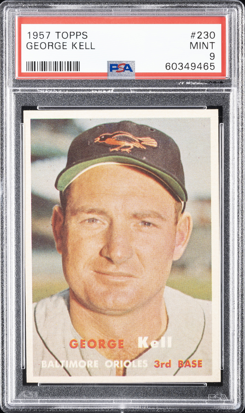 1957 TOPPS #230 GEORGE KELL PSA 9