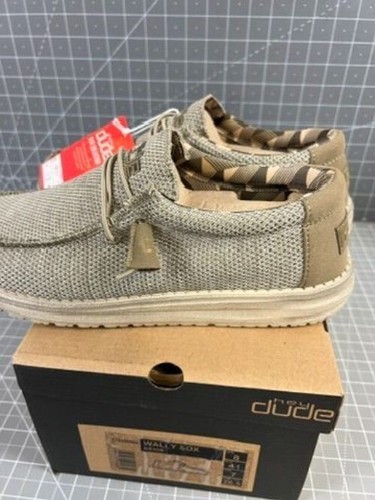 Hey Dude Wally Sox Beige Mens Casual Shoes US 8 EU 41 NEW~~ - Picture 7 of 9