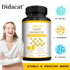 Mood Probiotic Capsules 30 Billion CFU Immunity Digestive Support Mood Health