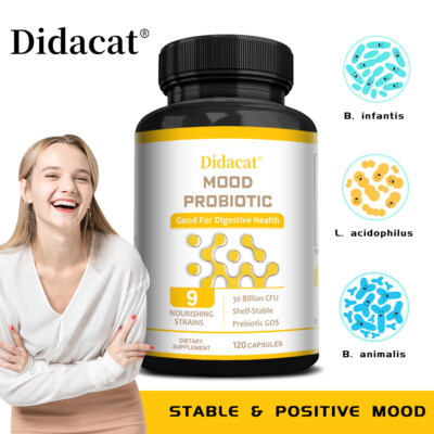 Mood Probiotic Capsules 30 Billion CFU Immunity Digestive Support Mood Health