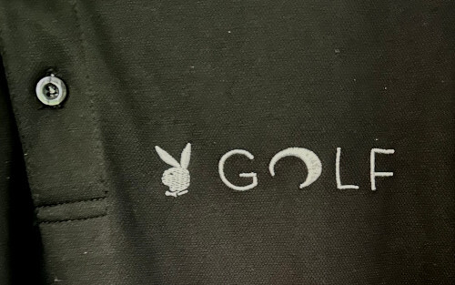 Playboy Bunny Black Golf Shirt XXL Playboy Golf Shirt | eBay