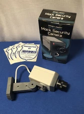 Fake Video Security Camera For Home/Doorbell/Stores+4 Brinks Window Sticker Sign