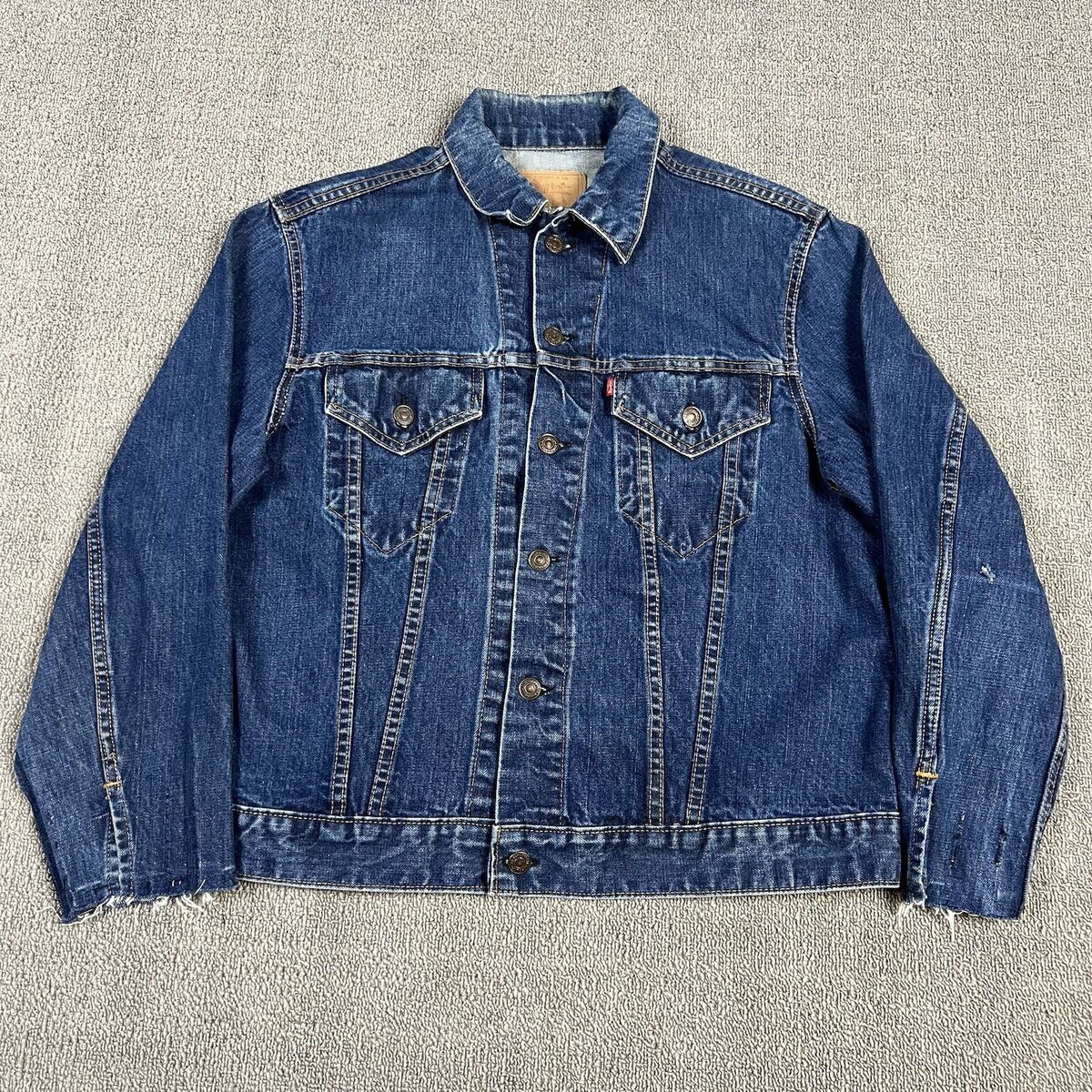Vintage 60s Levis Denim Jean Jacket Type 3 Big E Size 44 Vintage 60s Levis Denim Jean Jacket Type 3 Big E Size 44