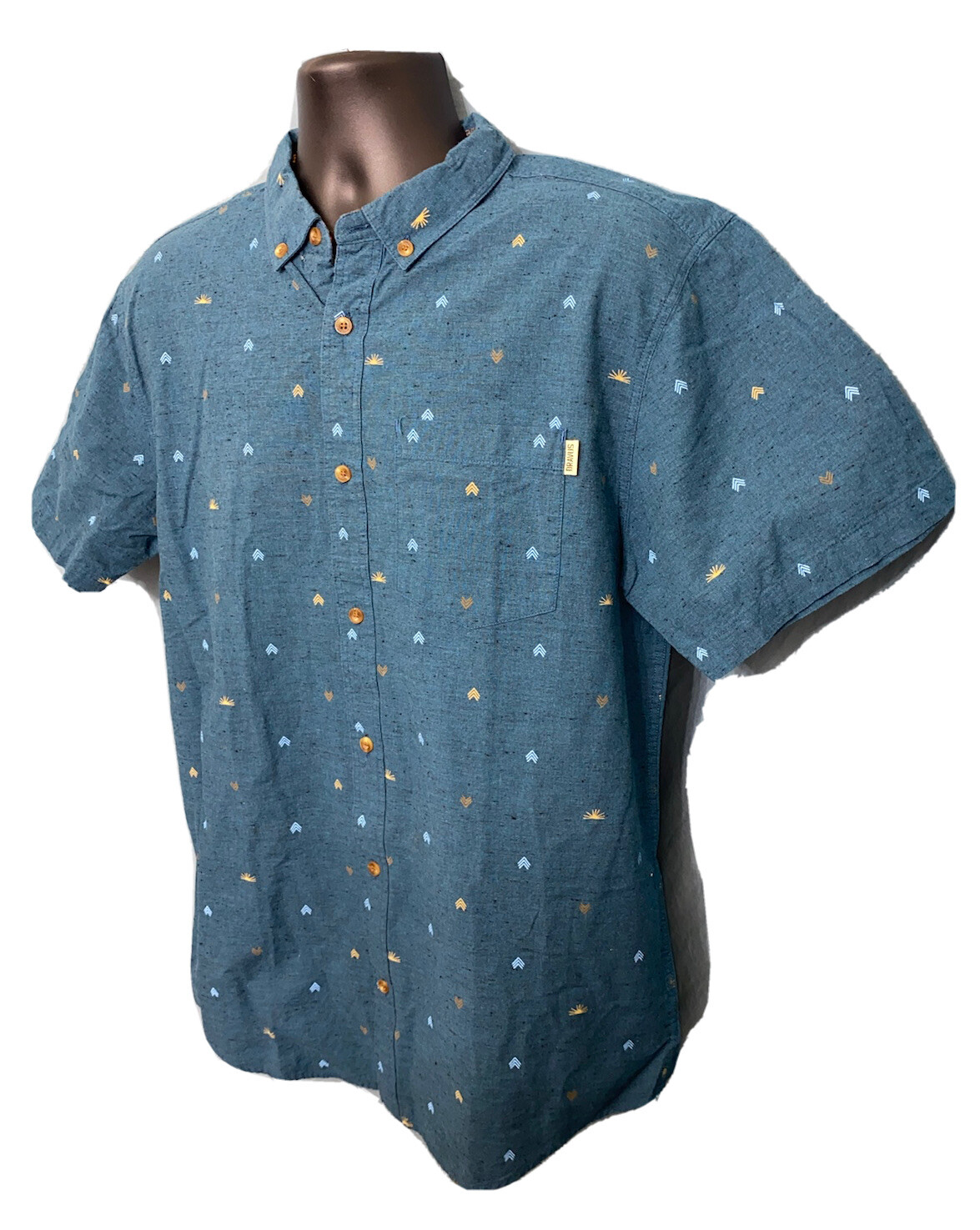 Dravus Black Button Down Sunset Native Designs Sk… - image 4