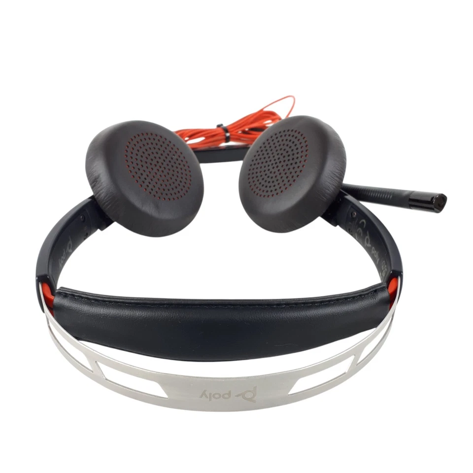 Plantronics Poly C5220T Dual Headset W/C5220 USB-C Adapter Lot of 5 E6123 - Image 3 of 4