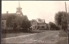 Vintage Springfield Ohio Street View Old House Church RPPC Unposted