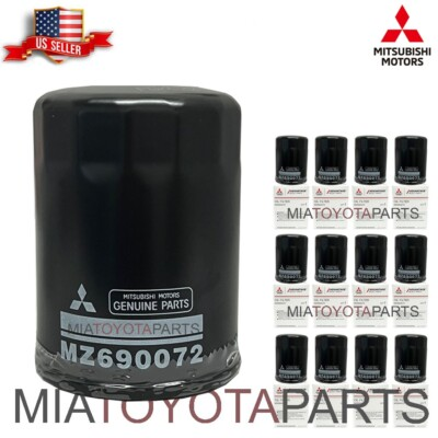 #ad #ad 12 Genuine Mitsubishi Outlander OEM Engine Oil Filters MZ690072 Eclipse Mirage $77.99