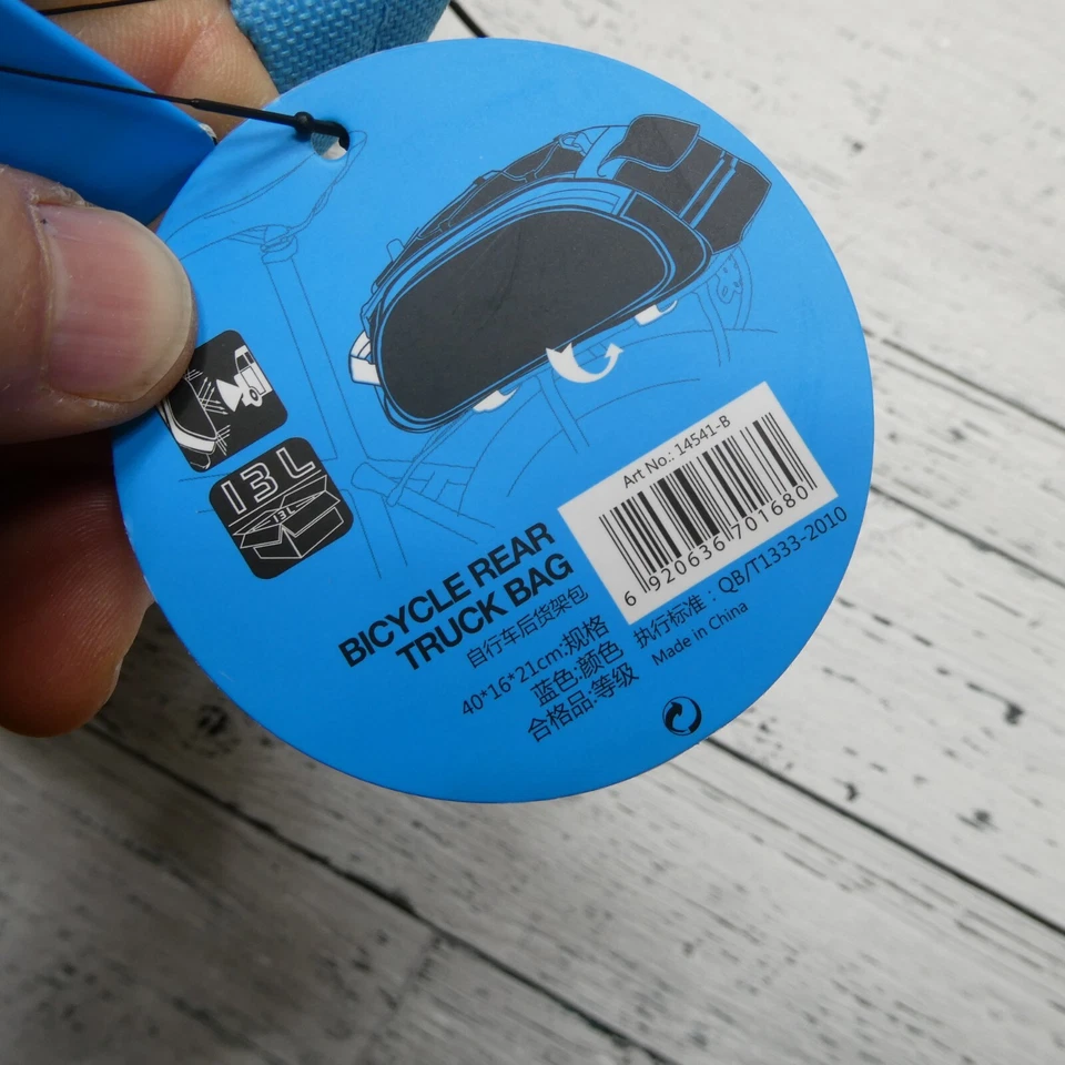 Bolsa trasera de camión Roswheel azul gris reflectante bicicleta nueva con etiquetas Foto 3 de 4