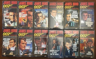 007 James Bond 12 VHS Filme Neu Sealed MGM Home Video Moore Connery Dalton