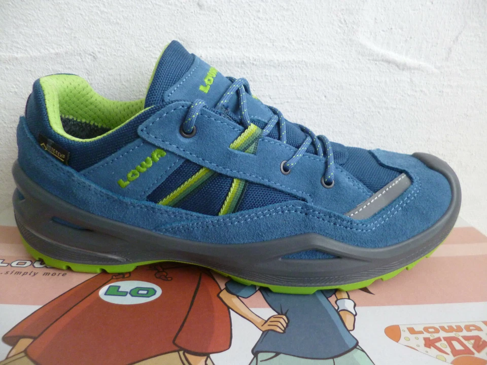 Lowa Simon II GTX Sportschuhe Wanderschuhe Sneakers Leder blau NEU
