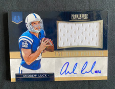 ANDREW LUCK 2012 PANINI PROMINENCE UNLIMITED POTENTIAL JERSEY/ AUTO RC /25, HOT