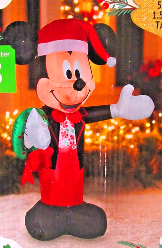 Gemmy Disney Mickey Mouse inflable soplado por aire 5 pies LED Navidad luces ~ nuevo en caja