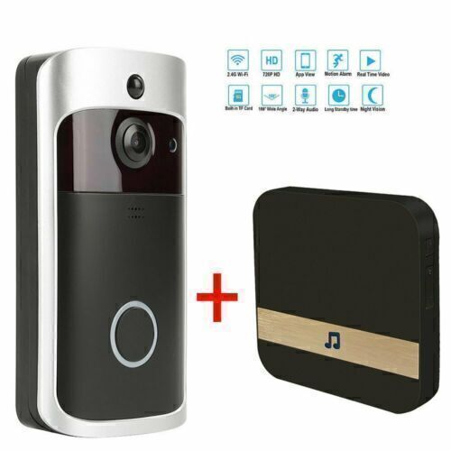 Wireless WiFi Video Doorbells Two-Way Smart Phone Door Ring Security Camera Bell - Picture 17 of 17