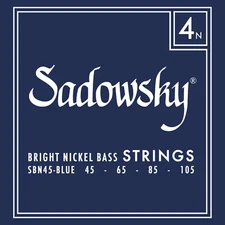Sadowsky SBN45 Blue Label Nickel Bass Strings; Gauges 45-105