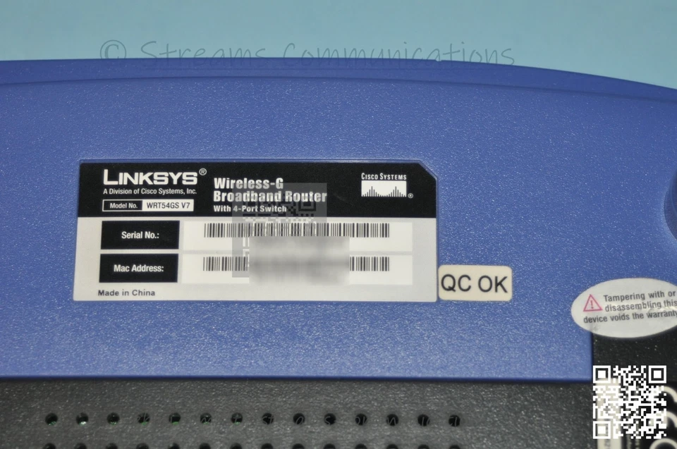 Linksys Wireless-G 2.4GHz Broadband Router w/ AC Adapter (4-Port 10/100 802.11g) - Image 4 of 4
