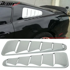 Fits 10-14 Ford Mustang OE Style Side Quarter Window Louvers Painted #UX Silver