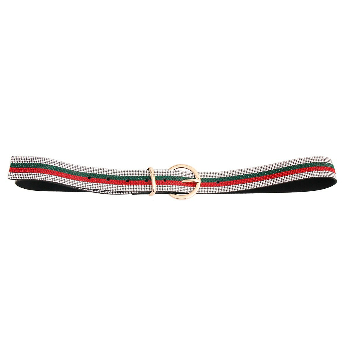 Stripe Savvy Rhinestone Belt men rhinestone belt - TikTok Shop main image 2