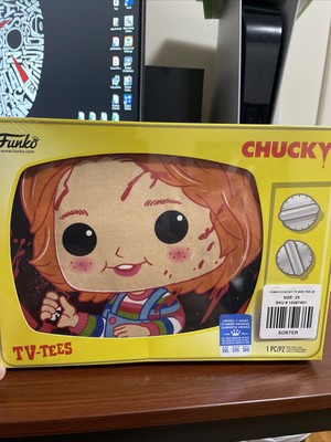 🔥🔥FUNKO POP TV TEE EXCLUSIVE CHUCKY 