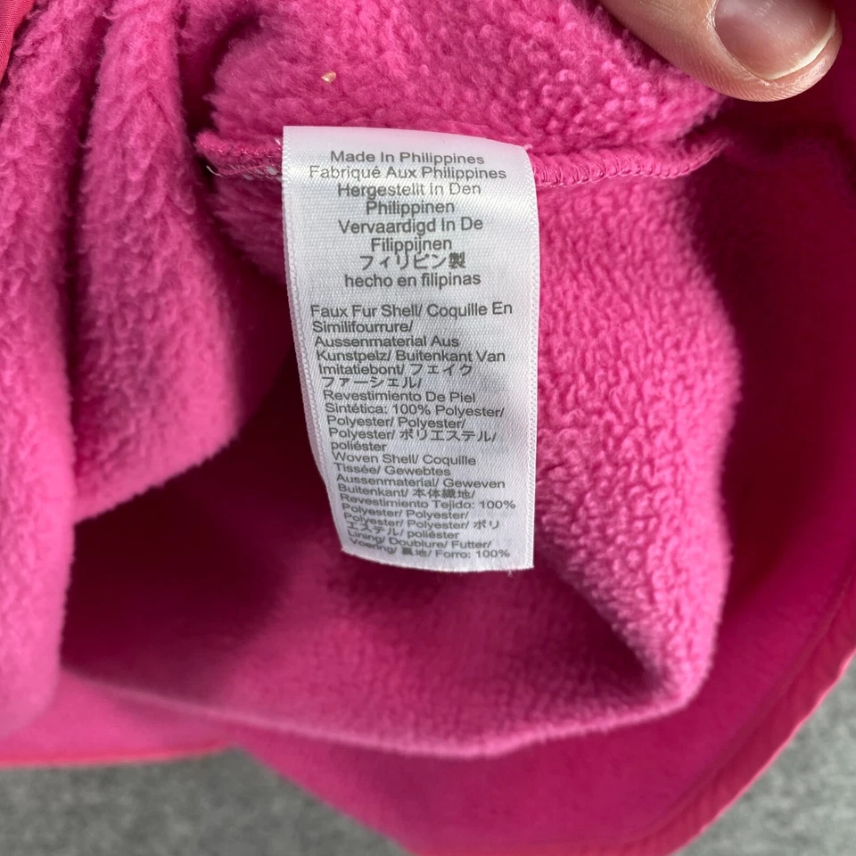 J. Crew Jacket Women L Large Pink Fleece High Neck Long Sleeve Button Casual - Image 4 of 4