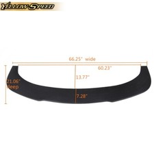 1pc Fit For Universal Front Bumper Lip Splitter Chin Spoiler Black Pp Plastic 1pc Fit For Universal Front Bumper Lip Splitter Chin Spoiler Black Pp Plastic