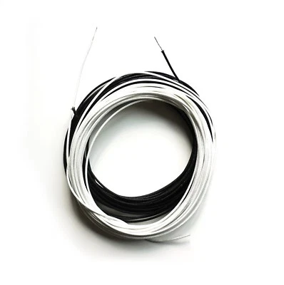 GUITAR ANATOMY Gitarrenkabel 2m Vintage Stoff bezogen Litze geflochten Gitarrenverstärker 2 Meter