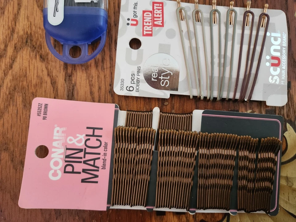 Scunci Conair Kai Hair Accessories Assorted Bobby Pins LOT of 4, 175 Pieces  - Image 3 of 4