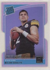 2018 Donruss Rated Rookie Press Proof Silver Die-Cut 38/75 Mason Rudolph fc1