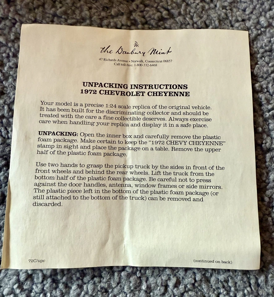 Camioneta Chevrolet Cheyenne 1972 Danbury como nueva ¡roja/blanca! ¡Caja/papeleo! Foto 4 de 4