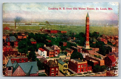 #ad Old Water Tower St Louis Missouri Vintage Postcard $2.80