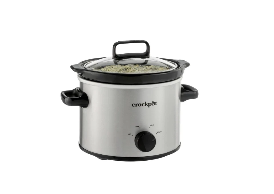Olla de cocción lenta Crock-Pot 2qt - Clásica acero inoxidable - Nueva caja abierta Foto 2 de 4