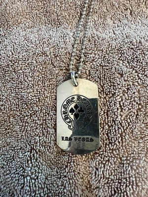 Chrome Hearts Las Vegas 2004 .925 silver Dog Tag With sterling 