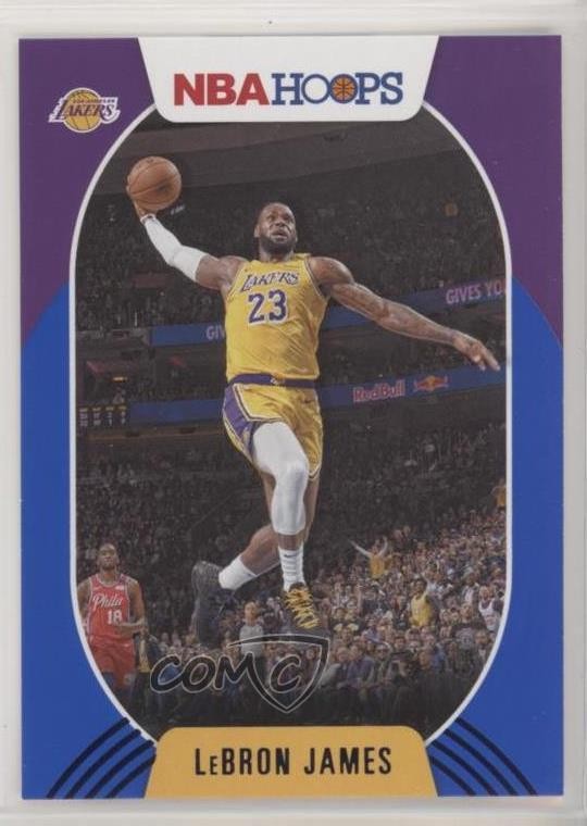2020-21 Panini NBA Hoops Blue LeBron James #146 04br