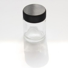 1pc Transparent Airbrush Glass Bottles Spare Bottle Jars with