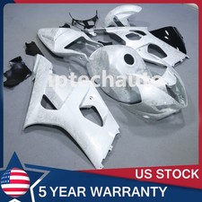 White Ice Cracked Forged Carbon Fiber Fairing Kit For Suzuki Gsxr1000 2003 2004