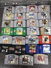27 N64 Game Lot – WrestleMania 2000, Star Wars Rogue Squadron, NBA Jam 99 + #9