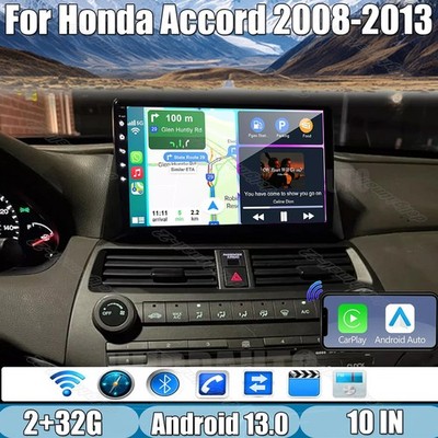 Android 13 Carplay For 2008-2013 Honda Accord 8 2+32GB Car Stereo Radio GPS WIFI