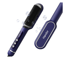 Pro Ionic Hair Straightener Brush Display, 20s Fast Heat 250 F-410 F 