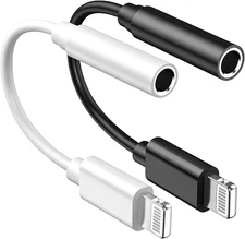 [Apple Mfi Certified] Iphone 3.5Mm Headphone Jack Adapter,2 Pack Apple Lightning