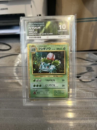 Ivysaur Classic Collection 002/032 Ace 10 Japanese Gem Mint 10 Pokemon Slab
