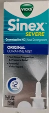 Vicks Sinex Severe Nasal Decongestant Original  0.5 Oz By Sinex 6/2025