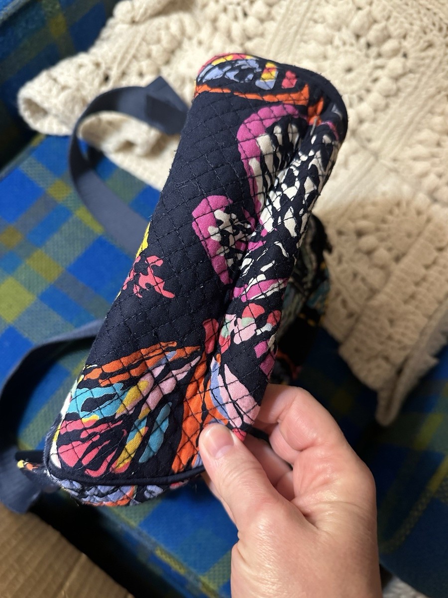 Vera Bradley Flutter Butterfly Small Backpack Purse Navy  display picture 1