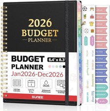 2026 Budget Planner - Monthly Budget Book from JAN 2026 - DEC 2026 with Expense