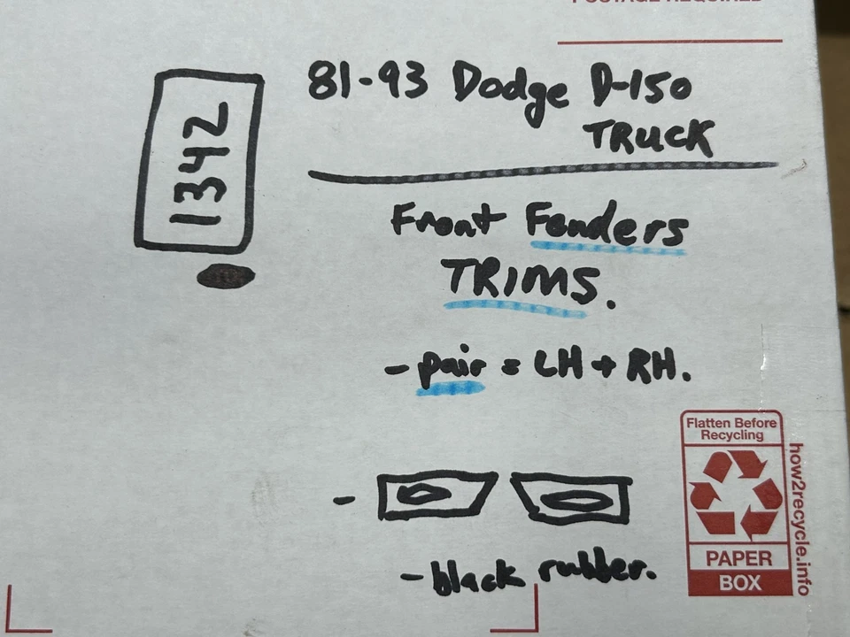 Dodge Truck D150 81-93 Ramcharger - guardabarros delantero intermitente moldura diestro diestro Foto 2 de 4