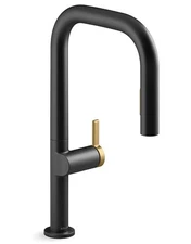 Kohler K-28271-RT2-BMB Components 1.5 GPM Pre-Rinse Pull-Down Faucet Matte Black
