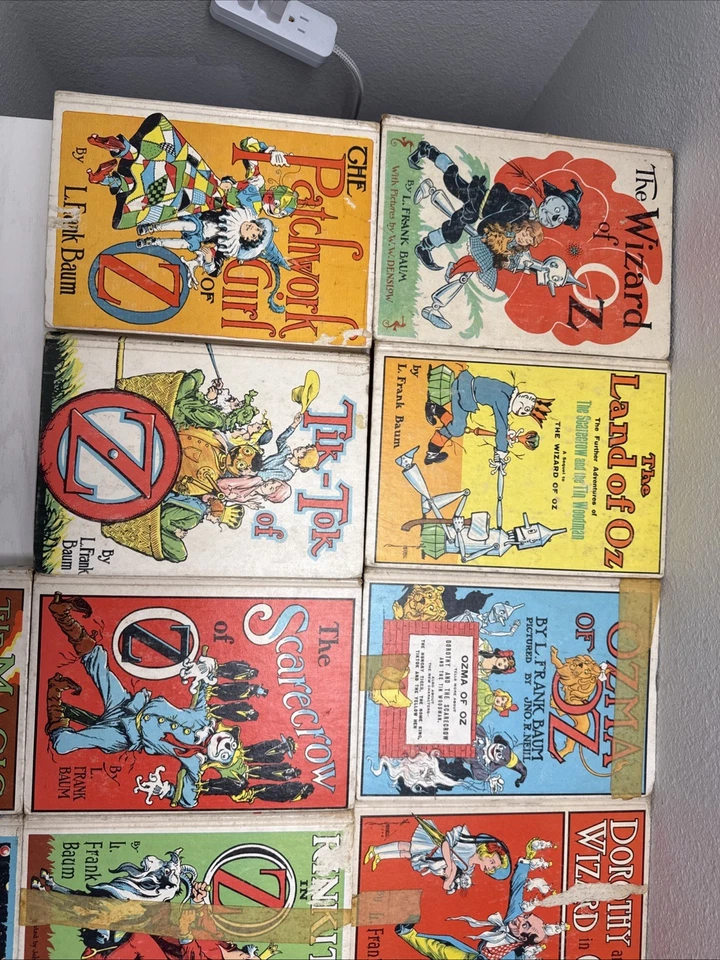 Wizard of OZ L. Frank Baum COMPLETE 14 Book Set Hardcover Reilly & Lee 1956 Foto 3 de 4
